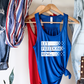 Let Freedom Ring- Completed Racerback Tank