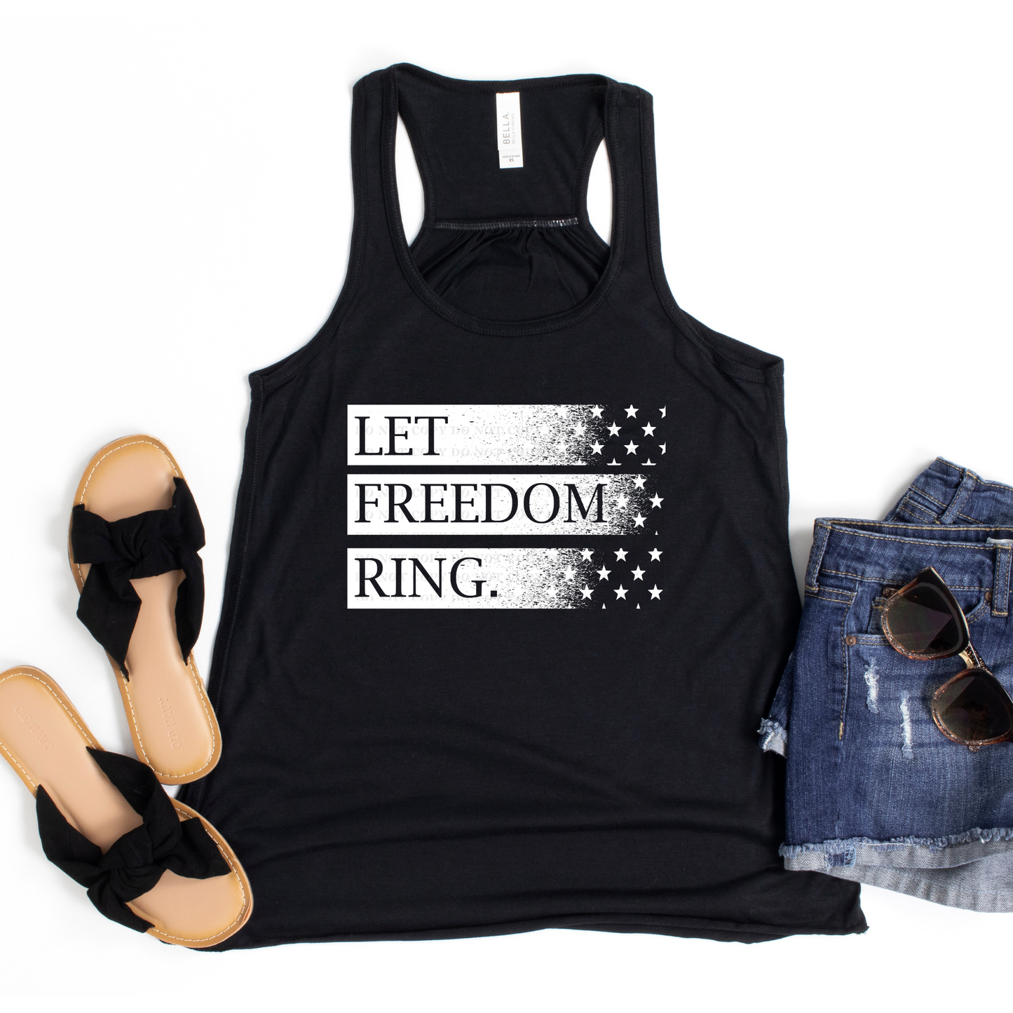 Let Freedom Ring- Completed Racerback Tank