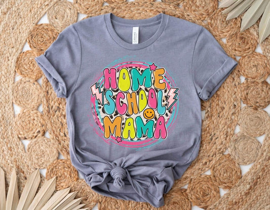 Homeschool Mama Neon Leopard Retro