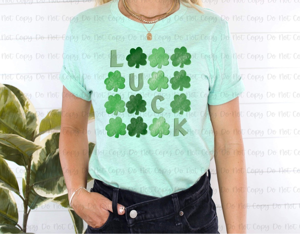 Luck Ombre with Shamrocks