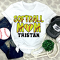 Baseball Alpha Mama, Aunt, Grandma, Etc. with Kids names