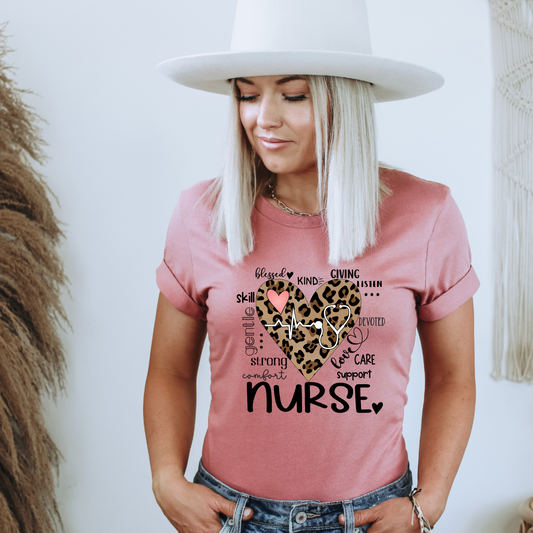 Nurse leopard heart