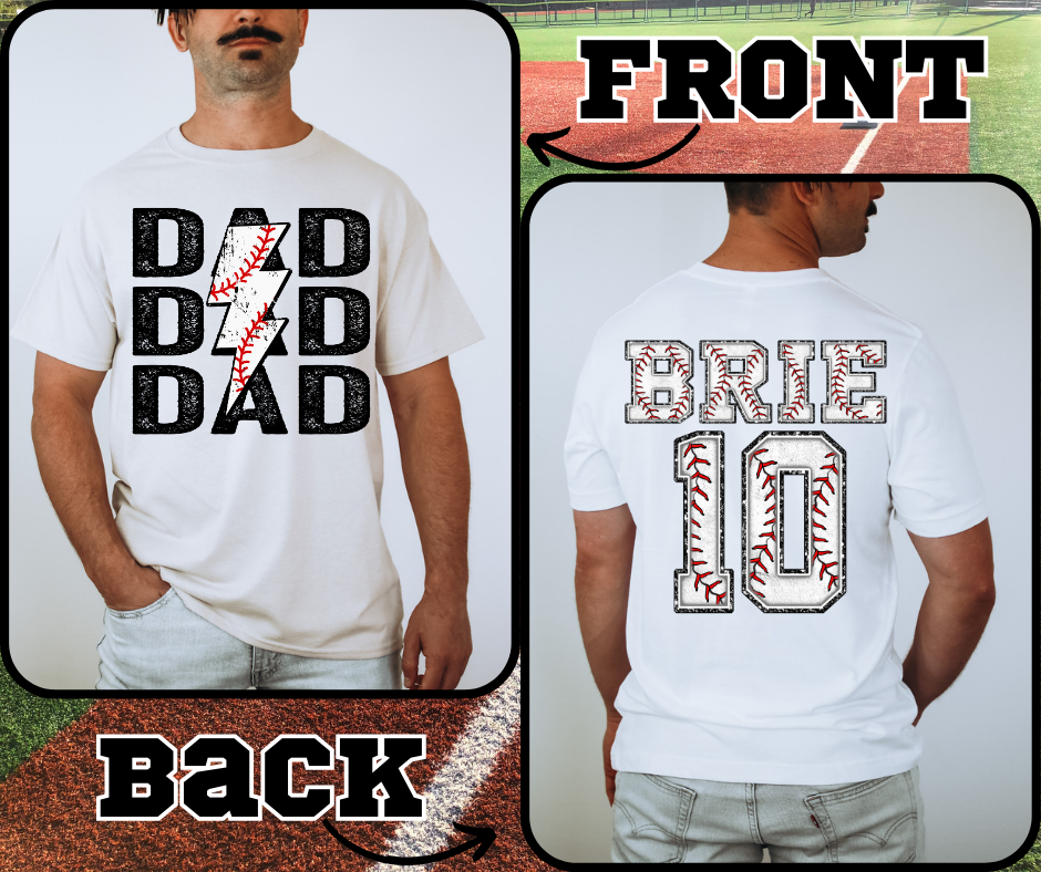 Personalized Best Baseball Dad Shirt Baseball Dad Shirt 