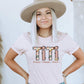 Boho Spring Mama, Aunt, Grandma, etc. with kids names tee