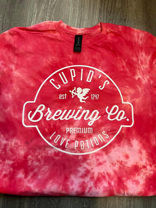 Cupid’s Brewing Co on custom Tie Dye Completed