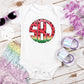 Watermelon Glitter Monogram Youth Shirt