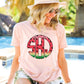Watermelon Glitter Monogram Youth Shirt