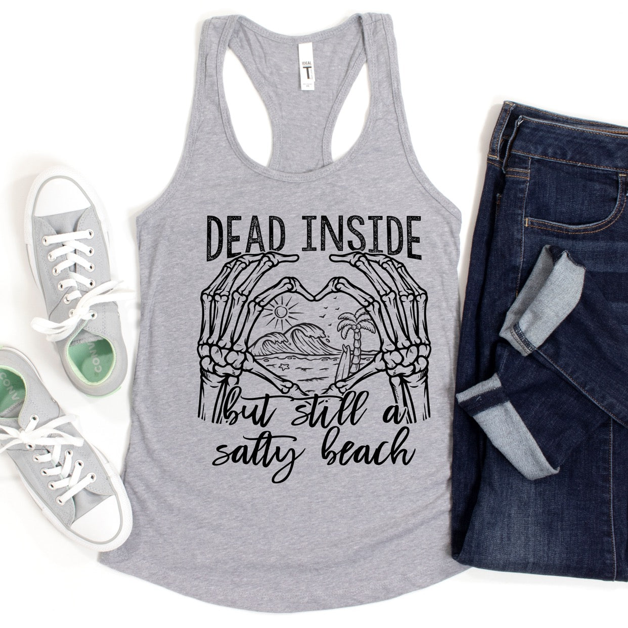 DEAD INSIDE BUT STILL A SALTY BEACH  - DTF TRANSFER