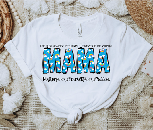 Rainbow Mama with Kids names