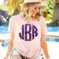 Purple Glitter Monogram