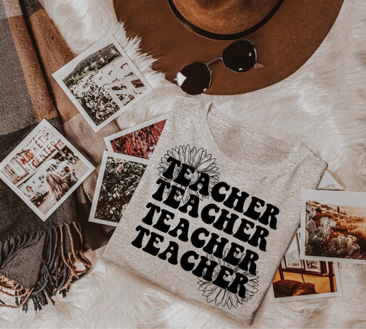 Teacher Flower (Black)*ollie & Co Exclusive*